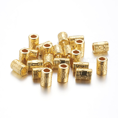 Golden Alloy Column Beads(K08WS012)-2