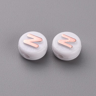 Opaque White Acrylic Beads(MACR-N008-45D)-2