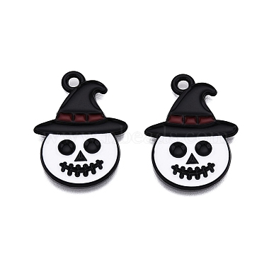 pendentifs en alliage émaillé peints en spray sur le thème d'Halloween(ENAM-T020-09C)-2