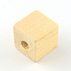 Würfel ungefärbte natürliche Holzperlen(WOOD-R249-084)-2