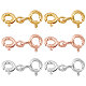 6Pcs 3 Colors Sterling Silver Double Spring Ring Clasps(STER-BBC0001-68)-1