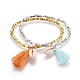 Perles en laiton stretch bracelets(BJEW-JB04056)-1