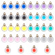 36Pcs 9 Colors Frosted Resin Pendants(RESI-NB0001-82)-1
