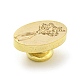 Golden Tone Wax Seal Brass Stamp Head(AJEW-G056-03B)-3