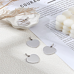 4Pcs 304 Stainless Steel Stamping Blank Tag Pendants, Heart, Stainless Steel Color, 28x26x2.5mm, Hole: 5x8mm(STAS-LP0002-98P)