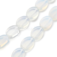 Opalite Beads Strands, Oval, 14x10x5mm, Hole: 0.5mm, about 28pcs/strand, 15.55''(39.5cm)(G-P559-B06-01)