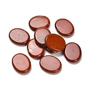 Natural Red Jasper Cabochons, Flat Oval, 28x22~22.5x6mm(G-C166-02B)