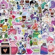 Magic Potion Theme PVC Plastic Sticker Labels, Waterproof Decals for Suitcase, Skateboard, Refrigerator, Helmet, Mobile Phone Shell, Bottle Pattern, 30~60mm, 50pcs/set(STIC-PW0005-08)