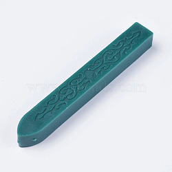 Wax Seal Sticks without Wick Cord, For Retro Vintage Wax Seal Stamp, Teal, 91x12x12mm(X-DIY-WH0123-A13)