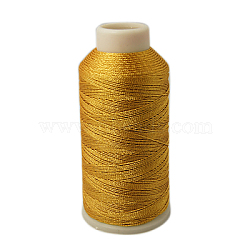 Metallic Cord, 12-Ply, Goldenrod, 1mm, about 196.85 yards(180m)/roll(MCOR-G001-1mm-03)