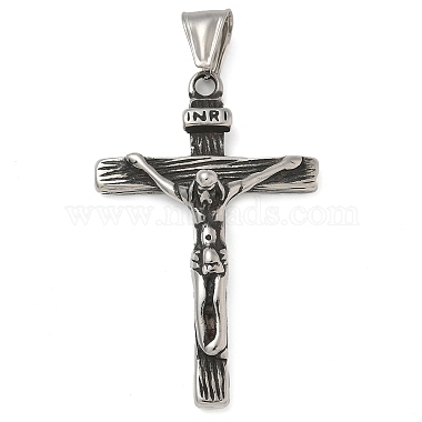 Antique Silver Cross 316 Surgical Stainless Steel Big Pendants