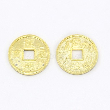 Feng Shui Chinoiserie Jewelry Findings Alloy Copper Cash Beads(PALLOY-M018-01)-2