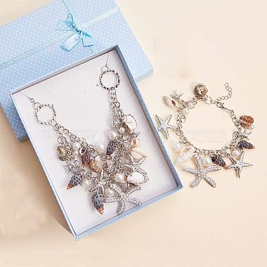Trendy Starfish and Conch Jewelry Sets(SJEW-PH0001-02)-3