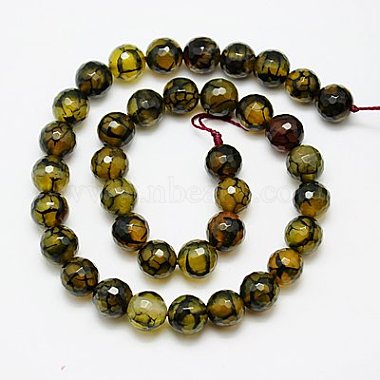 Natural Dragon Veins Agate Beads Strands(X-G-G445-10mm-03)-2