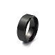 201 anillo liso de acero inoxidable para hombres y mujeres(RJEW-WH0010-06D-MB)-1