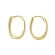Brass Oval Hinged Hoop Earrings for Men Women(KK-A172-35G)-2
