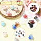 16Pcs 8 Colors Handmade Lampwork Enamel Bumpy Beads(LAMP-CJ0002-72)-3
