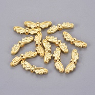 Tibetan Style Alloy Beads, Lead Free & Cadmium Free, Golden Color, Butterfly, 22x7mm, Hole: 1mm(TIBEB-1331-G-LF)