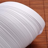 Quilling Paper Strips, White, 530x10mm, about 120strips/bag(DIY-J001-10mm-B33)