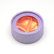 Cardboard Bracelet Boxes, for Bracelet & Bangle, Flat Round, Medium Purple, 8.5x3.5cm(CBOX-R036-19C)