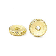 Rack Plating Alloy Spacer Beads, Disc, Light Gold, 6x1.5mm, Hole: 1mm(X-PALLOY-I216-54LG)