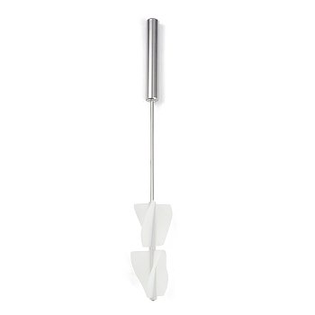 Silicone Stirring Rods, with 201 Stainless Steel Handle, for Cake Making, White, 387x50x40mm