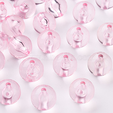 Pink Round Acrylic Beads