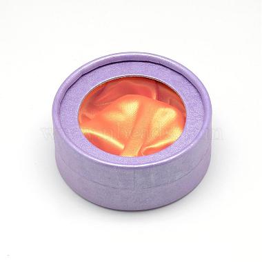 MediumPurple Flat Round Paper Bracelet Box