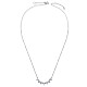 TINYSAND 925 Sterling Silver Cubic Zirconia Princess Crown Shaped Necklaces(TS-N313-S)-2