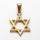 Star of David 304 Stainless Steel Pendants(X-STAS-P085-10)-1