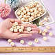Craftdady 100Pcs 10 Styles Unfinished Natural Wood European Beads(WOOD-CD0001-08)-7