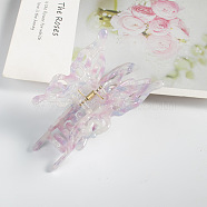 Butterfly PVC Claw Hair Clips, DIY Hair Accessories, Lavender, 108x64x56mm(WG34943-02)