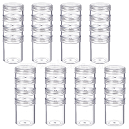 PP Refillable Bottles Set, Column, Clear, 39x106mm, Capacity: 10g(CON-WH0074-78)