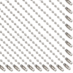 SOFPLATE 200Pcs Iron Ball Chains, Tag Chains, Platinum, 95~100x2.4mm(CH-SP0001-01)