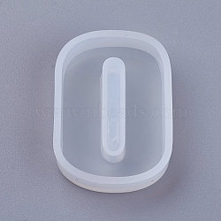 DIY Silicone Molds, Resin Casting Molds, For UV Resin, Epoxy Resin Jewelry Pendants Making, Number, Num.0, 44.5x32x10mm(AJEW-F030-05-0)