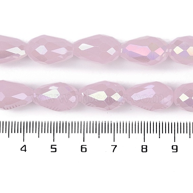 Opaque Solid Color Electroplate Glass Beads Strands(EGLA-N013-J6mm-B01)-4