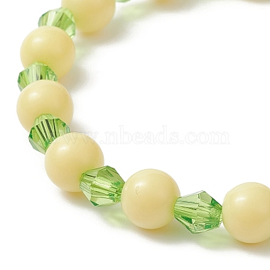 Bracelet extensible en perles acryliques(BJEW-JB08770)-5