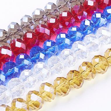 12mm Mixed Color Abacus Glass Beads