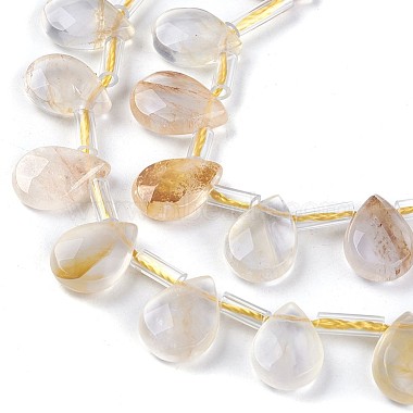 perles naturelles de quartz brins(G-F607-14-A)-3