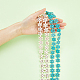 4 Strands 2 Colors Ocean Theme Synthetic Turquoise Beads Strands(G-FH0001-93)-3