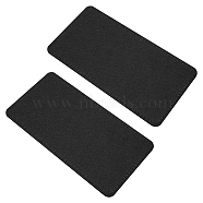 Felt Inserts Bag Bottom, Cushion Pad, Rectangle, Black, 25x13x0.45cm(DIY-WH0308-167B-04)