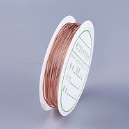 Copper Wire for Jewelry Making, Rose Gold, 20 Gauge, 0.8mm, about 6.56 Feet(2m)/roll(YS-TAC0001-01B-RG)
