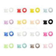 32Pcs 16 Colors Silicone Glitter Thin Ear Gauges Flesh Tunnels Plugs, Ring, Mixed Color, 8mm, Hole: 7.4mm, 2pcs/color(FIND-YW0001-19B)