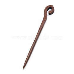 Swartizia Spp Wood Hair Sticks, Dyed, Coconut Brown, 172x23x8mm(OHAR-Q276-04)