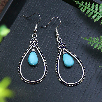 Elegant and Stylish Turquoise Earrings with Unique Personality Charm
