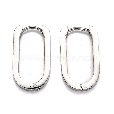 304 Stainless Steel Huggie Hoop Earrings(STAS-J033-11C-P)-2