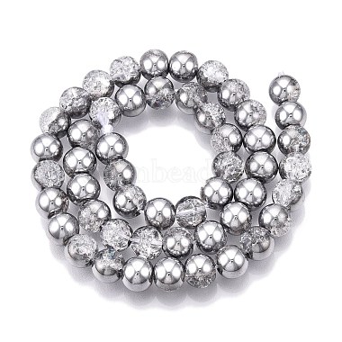 Electroplated Crackle Glass Beads Strands(X-EGLA-N014-8mm-03)-2