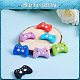 10Pcs 10 Colors Silicone Focal Beads(JX739A)-5
