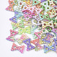 Rainbow ABS Plastic Imitation Pearl Links(OACR-T015-03-07)-1