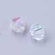 Electroplate Crystal Glass Bicone Beads(GGLA-F026-B01)-1